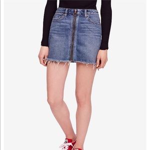 NWT Free People zip it up skirt